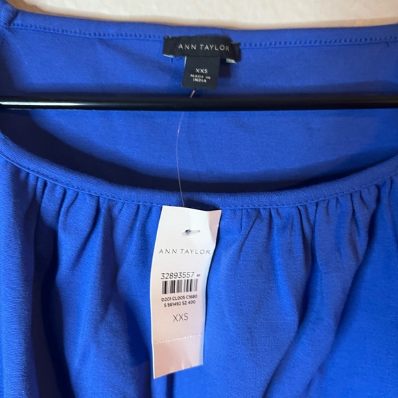 ANN TAYLOR Eyelet Square Neck Top NWT XXS - Picture 6 of 6